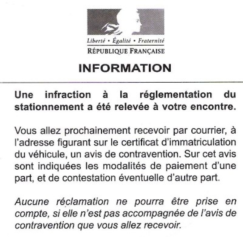 contestation avertissement