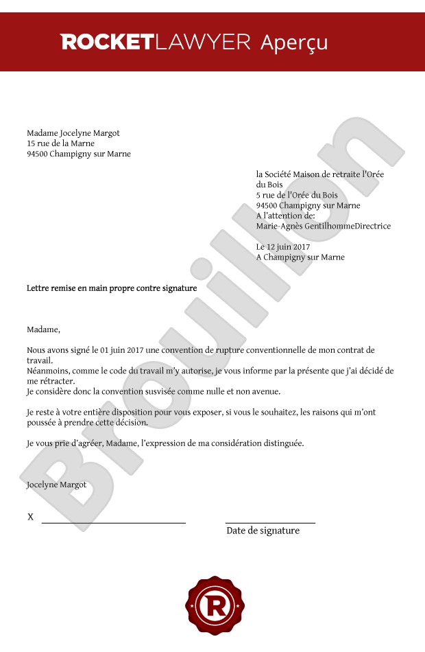 courrier annulation pacs