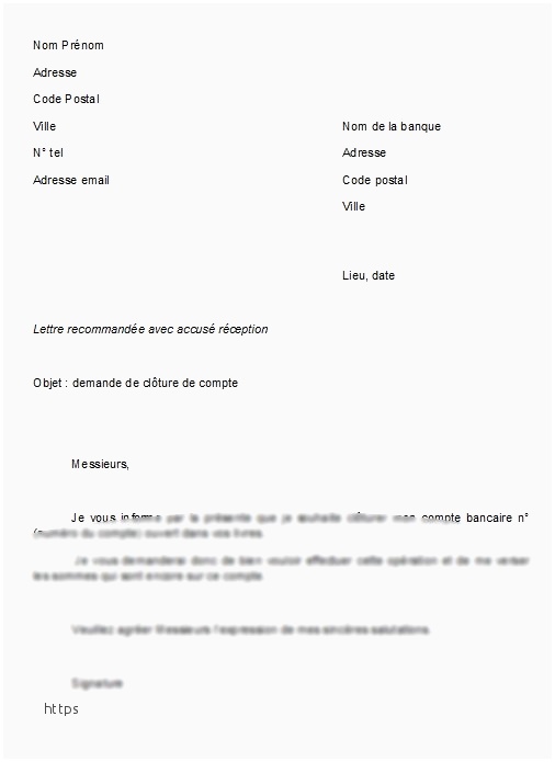 courrier cloture pel