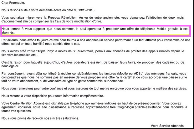 courrier commerciale gratuit