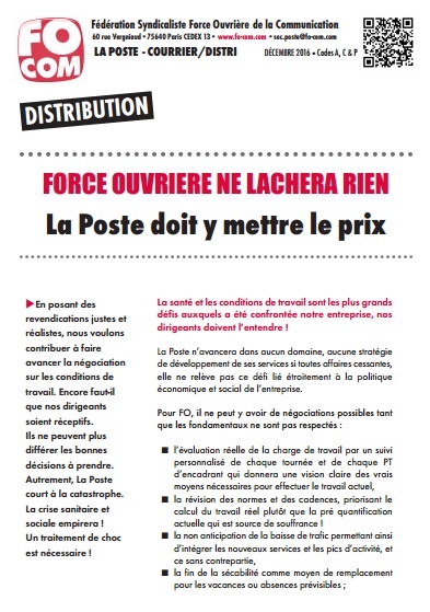 courrier de revendication