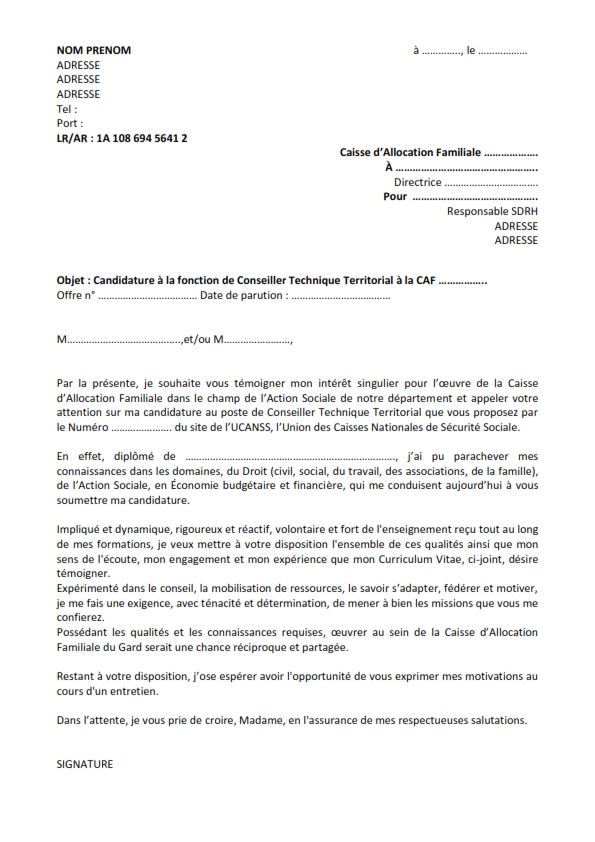 courrier litige travaux