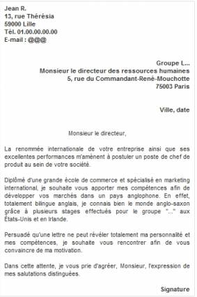 courrier pour facture impayee