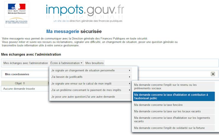courrier reclamation taxe habitation