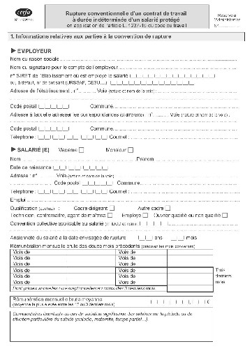 courrier refus rupture conventionnelle