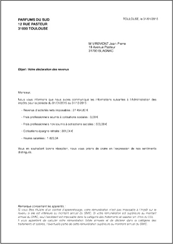 courriers types gratuits