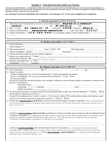 declaration circonstanciee accident