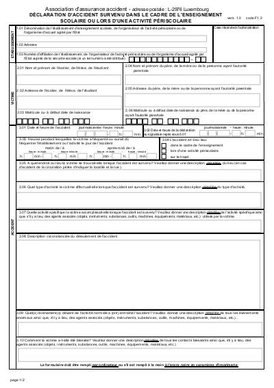 declaration circonstanciee accident