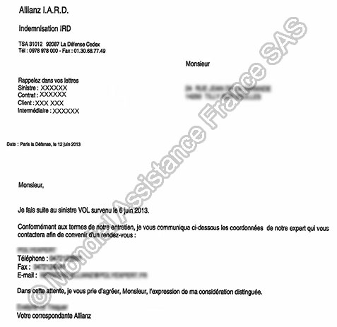 declaration circonstanciee de sinistre