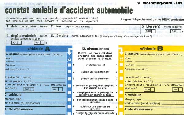 declaration d'accident a l'assurance