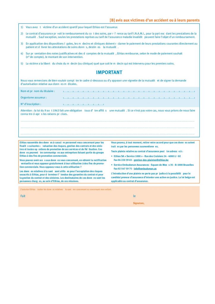 declaration d'accident assurance