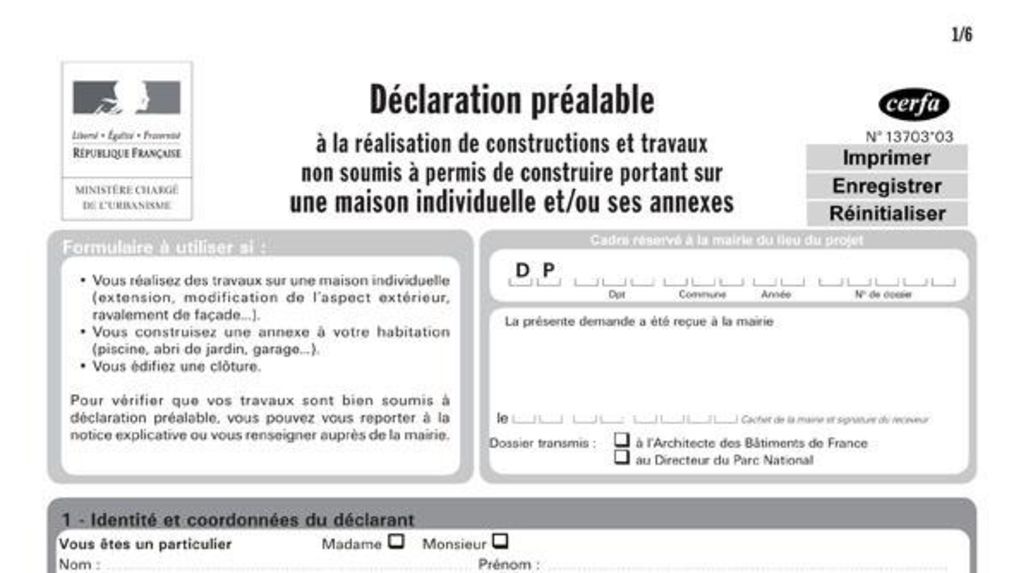 declaration habitation
