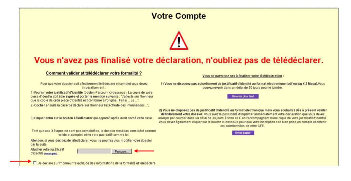declaration sur l'honneur de non cumul d'emploi