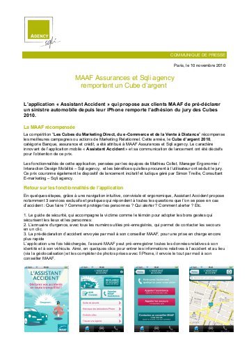 declarer un sinistre maaf