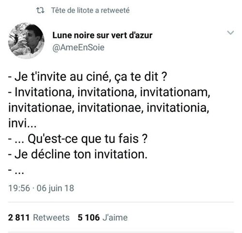 decliner une invitation
