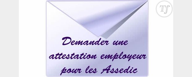 demande d'attestation assedic