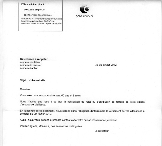 demande d'indemnisation pole emploi