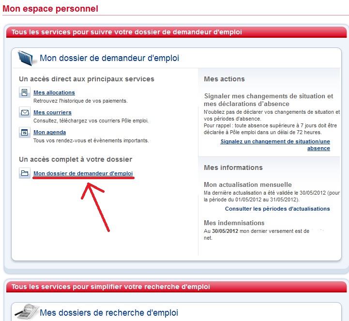 demande d une attestation assedic