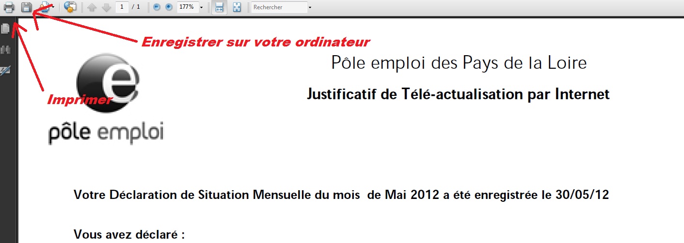 demande d une attestation assedic