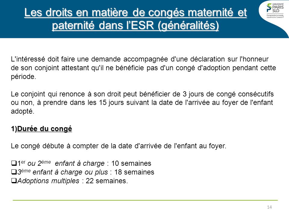 demande de conge paternite 3 jours
