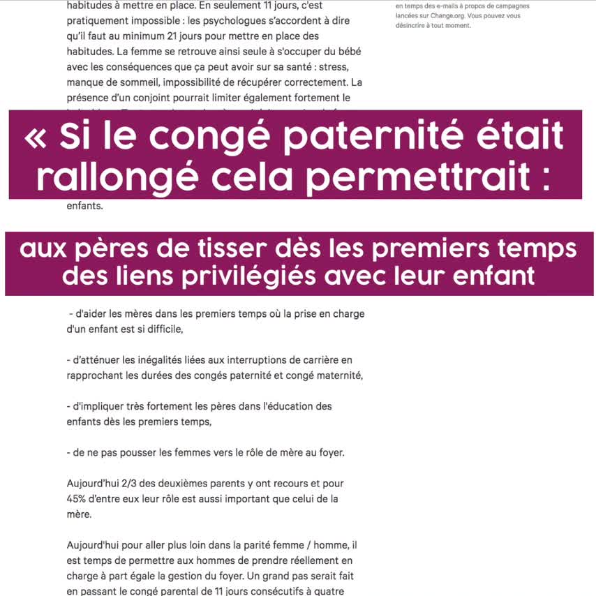 demande de conge paternite 3 jours
