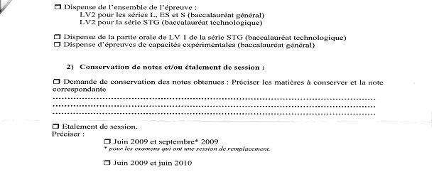 demande de dispense de sport