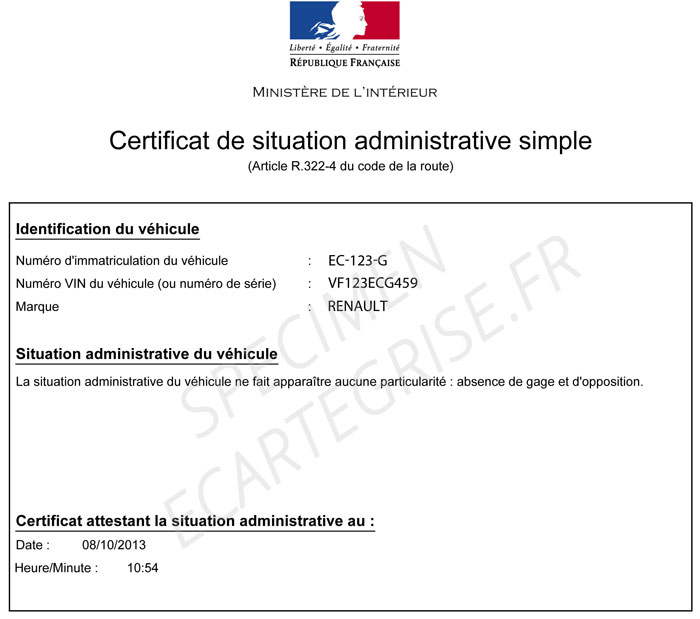 demande de regularisation de situation administrative