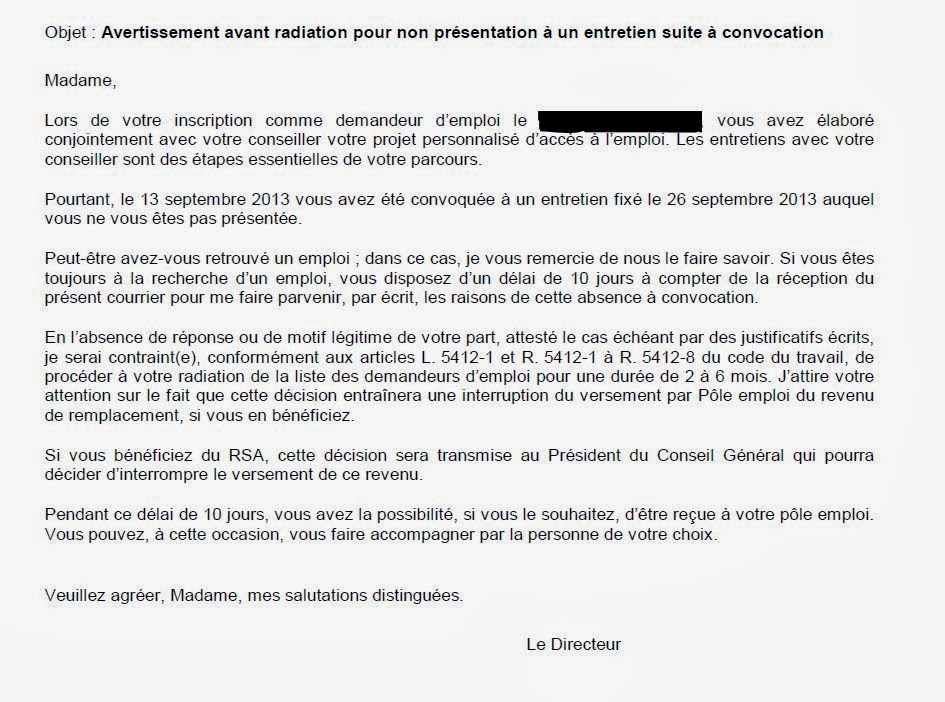 demande de rendez vous lettre type