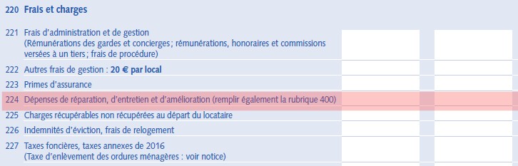 demande de reparation materiel