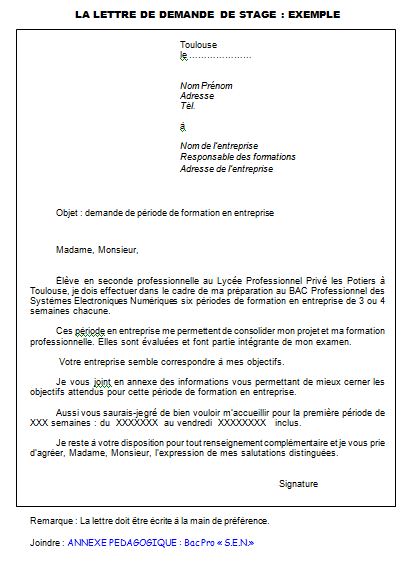 demande de stage en banque