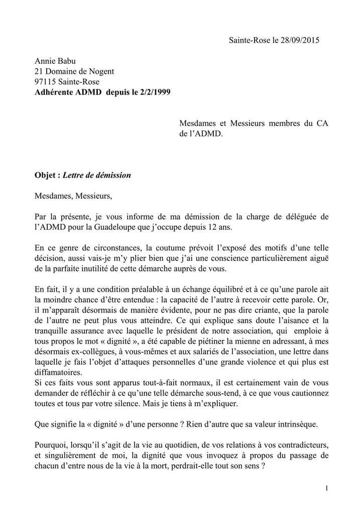 demarche deces lettre type