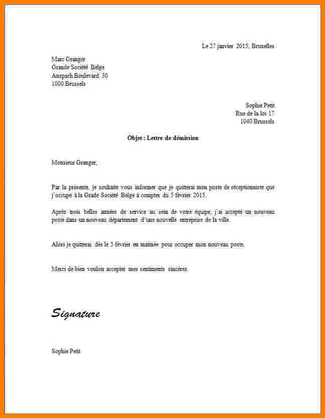 demission pour suivre son conjoint