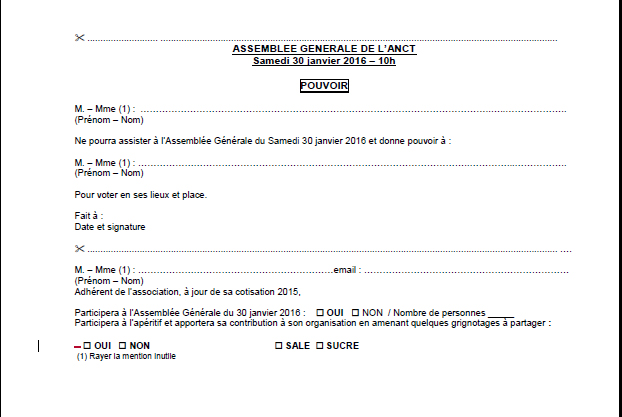 donner pouvoir de vote