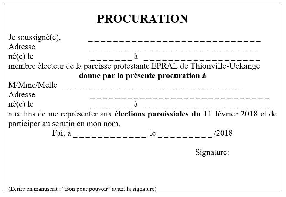 donner pouvoir de vote