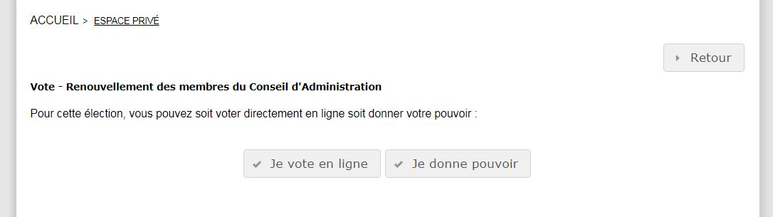 donner un pouvoir de vote