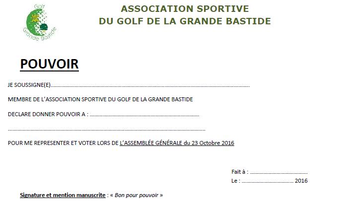 donner un pouvoir de vote