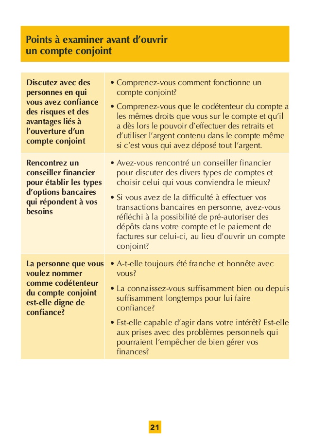 donner une procuration sur son compte bancaire