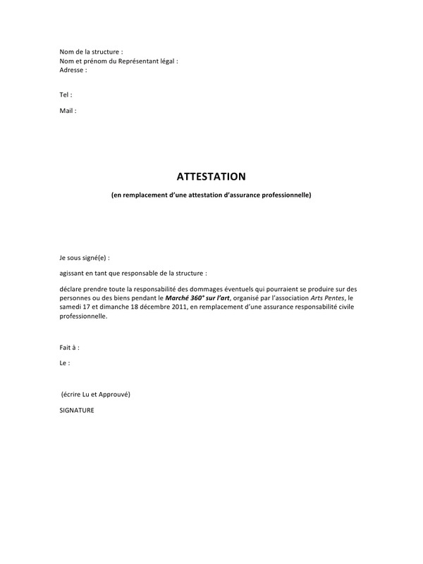 ecrire une attestation