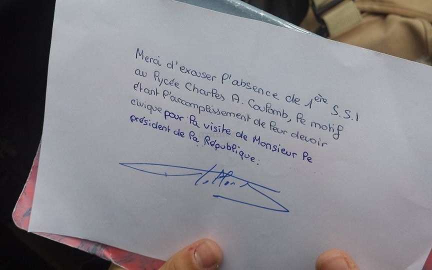 excuse dispense de sport