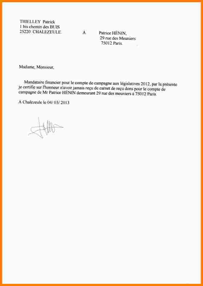 exemple attestation sur l'honneur d'hebergement