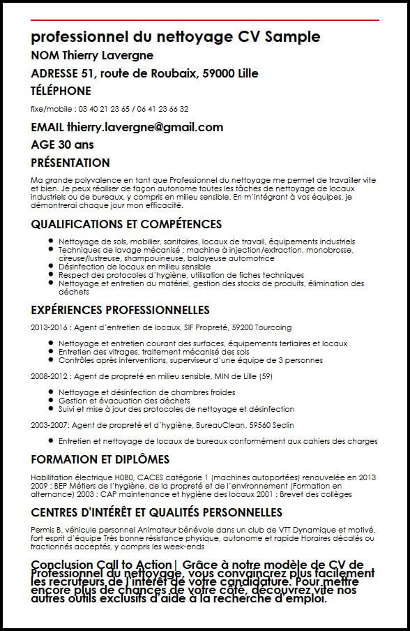 exemple cv agent hospitalier