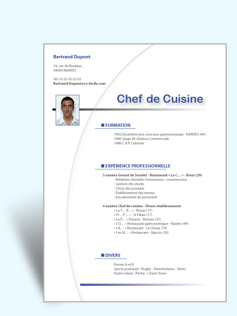 exemple cv pour emploi saisonnier
