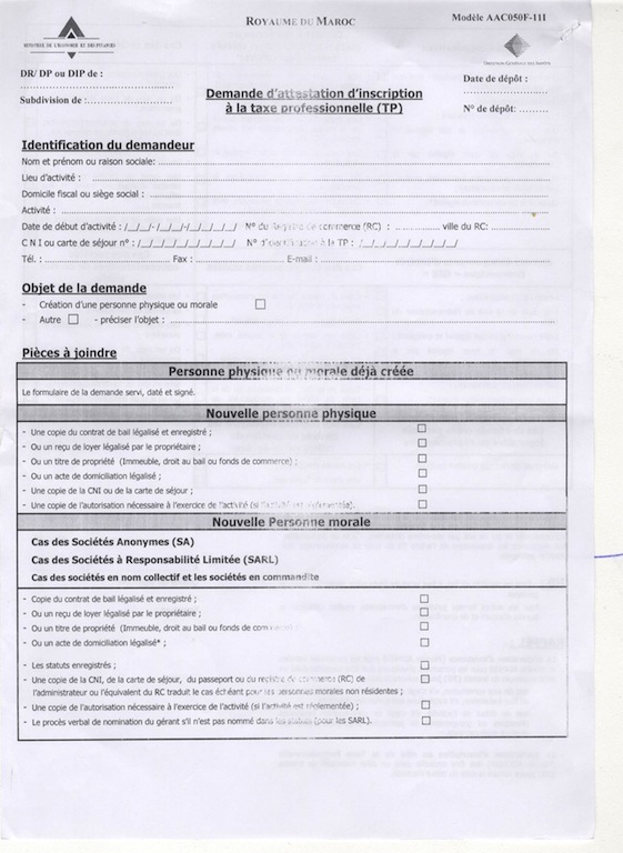 exemple d'attestation