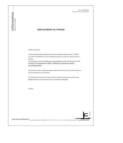 exemple d une lettre d information