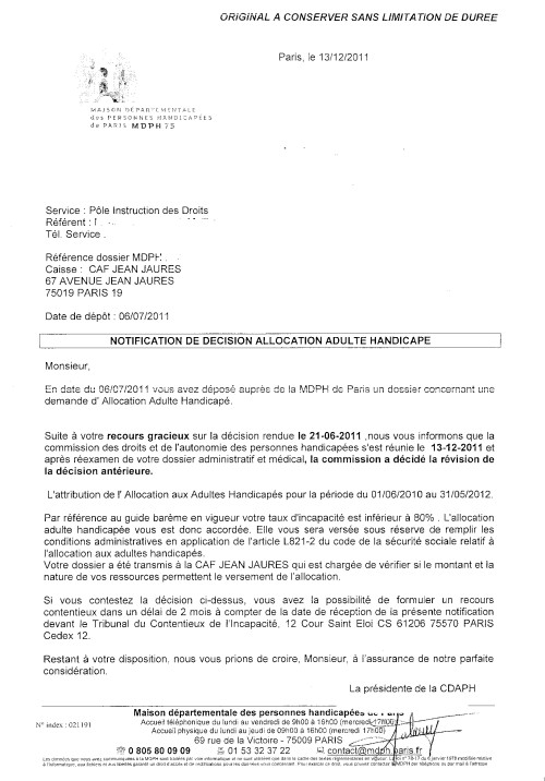 exemple d une lettre de recours