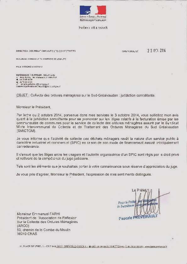 exemple d une lettre de recours
