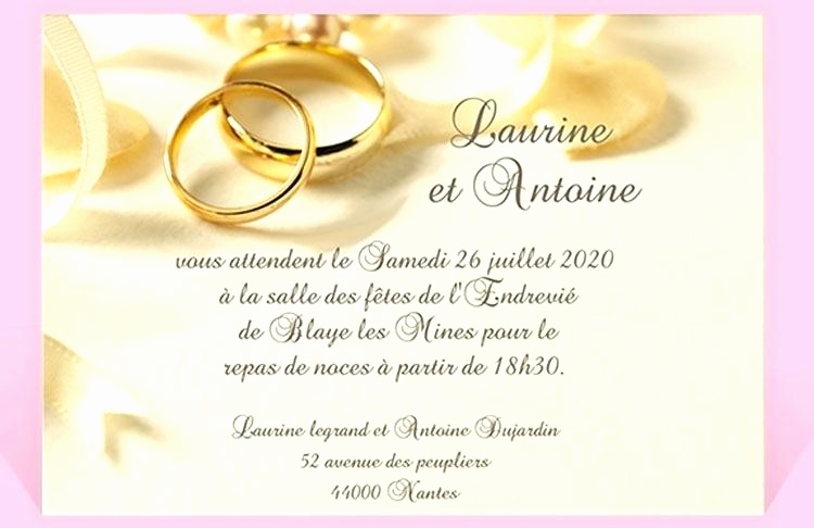exemple de carte d invitation de mariage gratuit