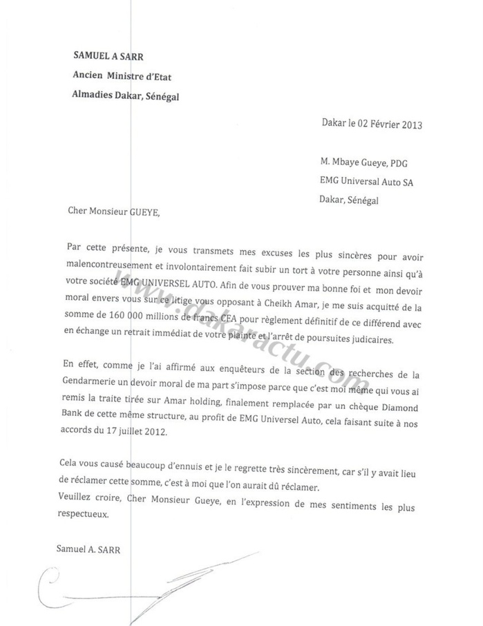 exemple de courrier d excuse