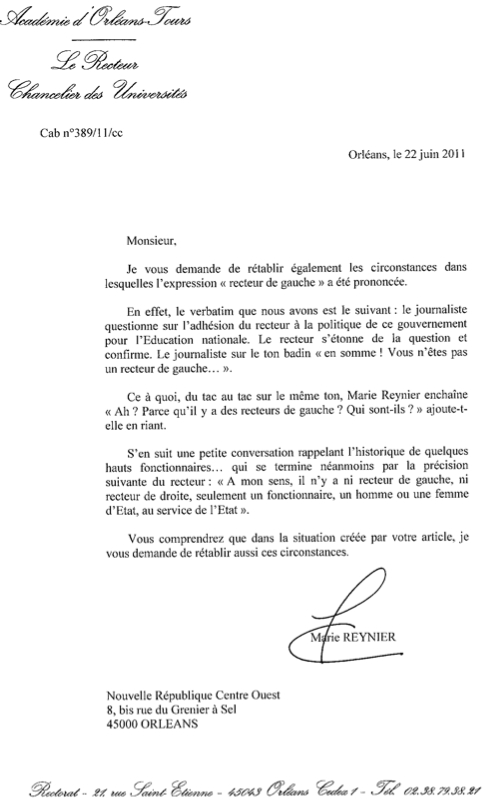 exemple de fin de lettre administrative