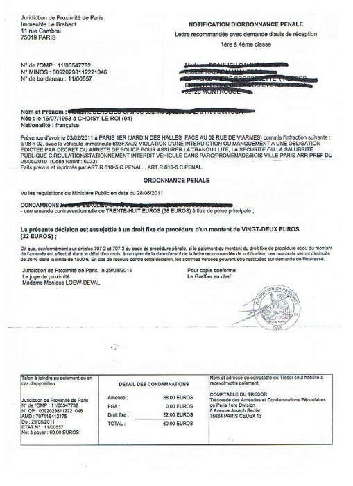 exemple de lettre contestation pv